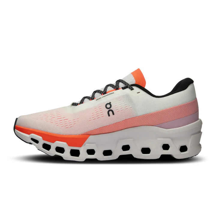 Cloudmonster 2 Women's Shoes - White / Flame - Sneakerofhome - On Running - discount sneaker