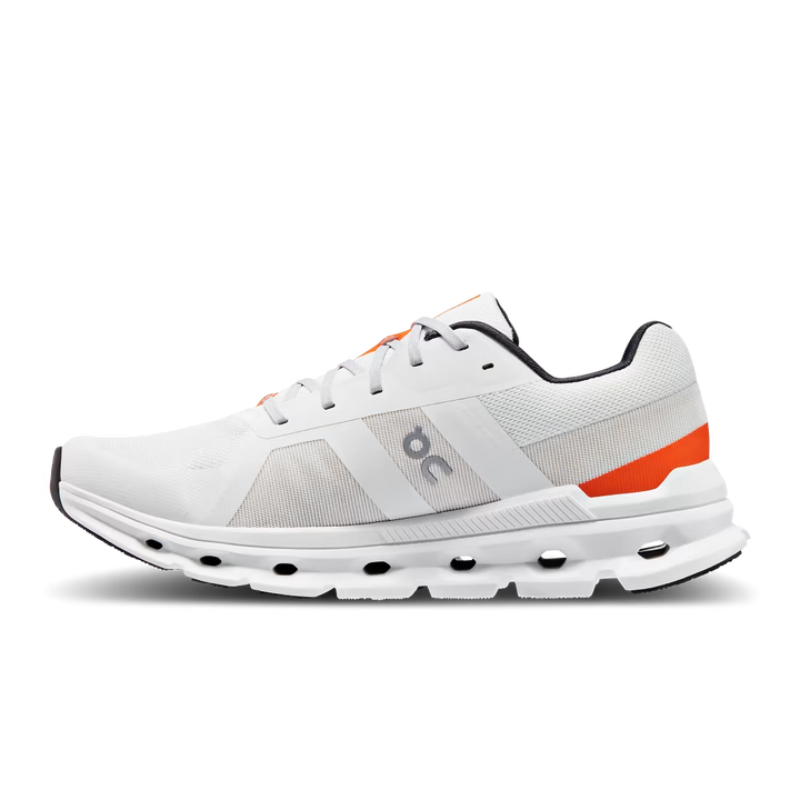 Cloudrunner Men's Shoes - Undyed White / Flame - Sneakerofhome - On Running - discount sneaker