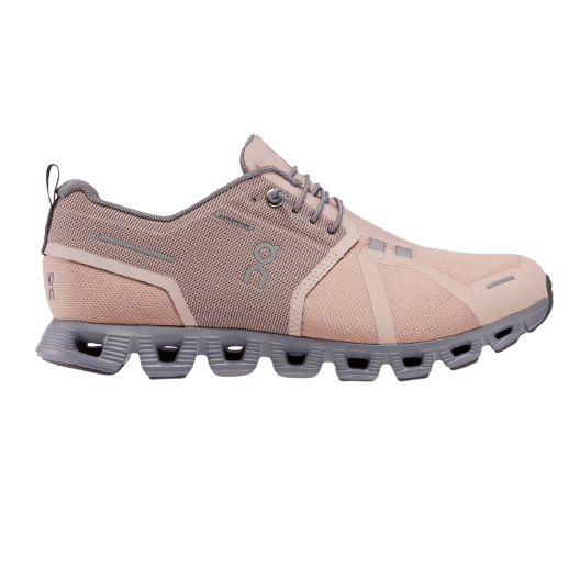 Cloud 5 Waterproof Women's Shoes - Rose / Fossil - Sneakerofhome - On Running - discount sneaker