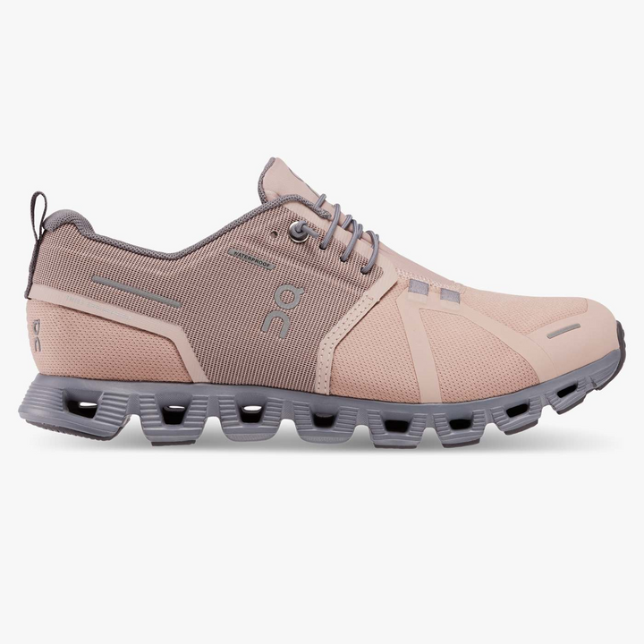 Cloud 5 Waterproof Women's Shoes - Rose / Fossil - Sneakerofhome - On Running - discount sneaker